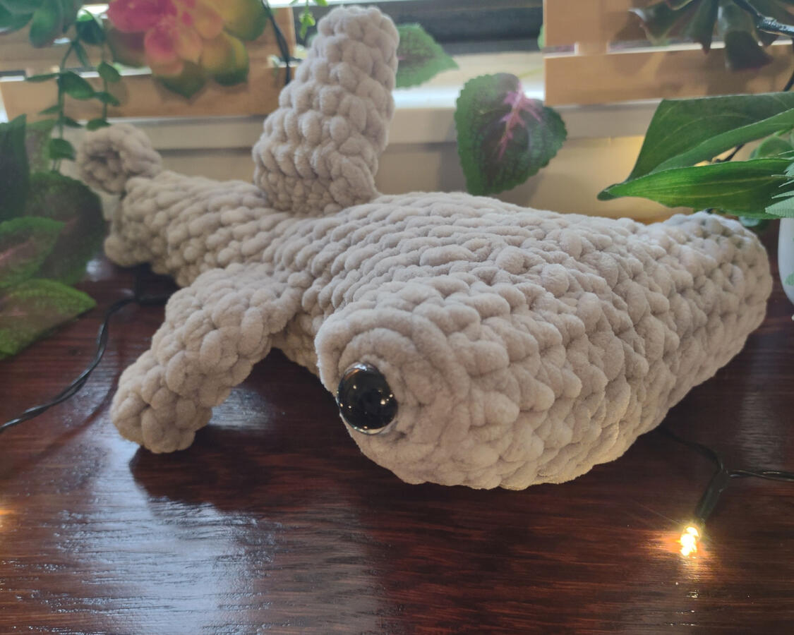 Hammerhead shark plush